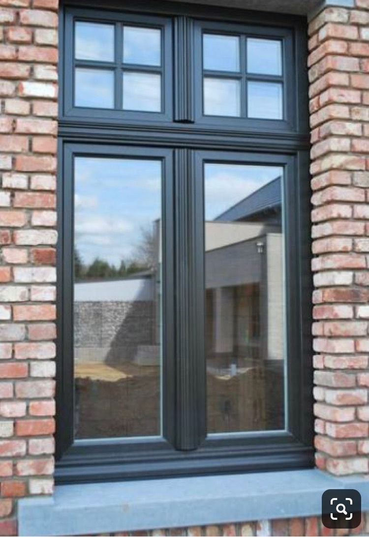 RAL 7021 ламинация окон