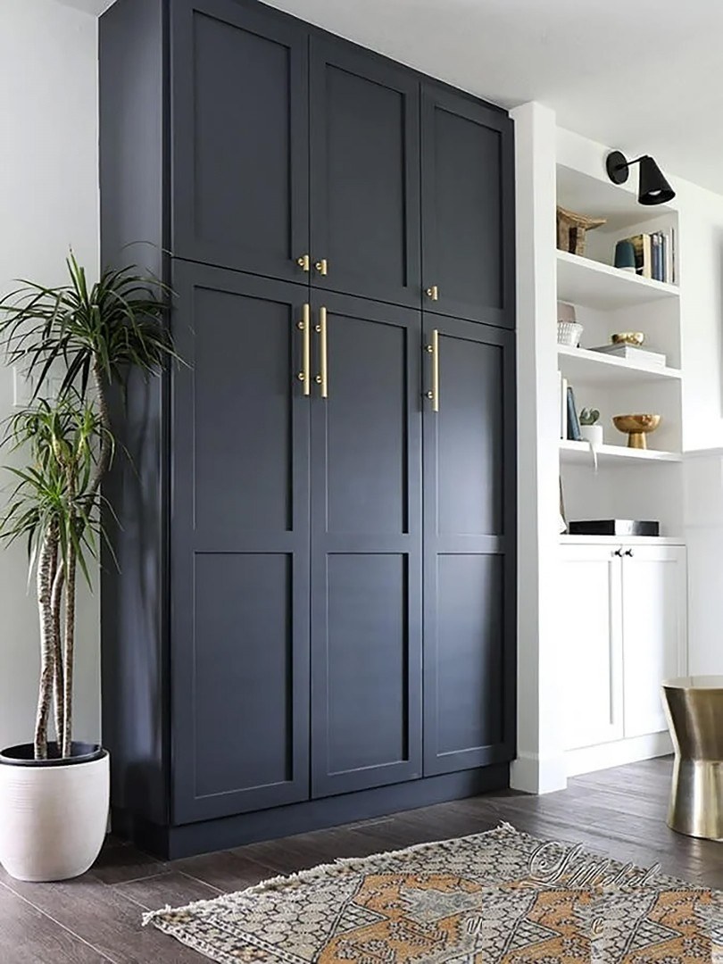 Шкаф купе икеа ПАКС черный