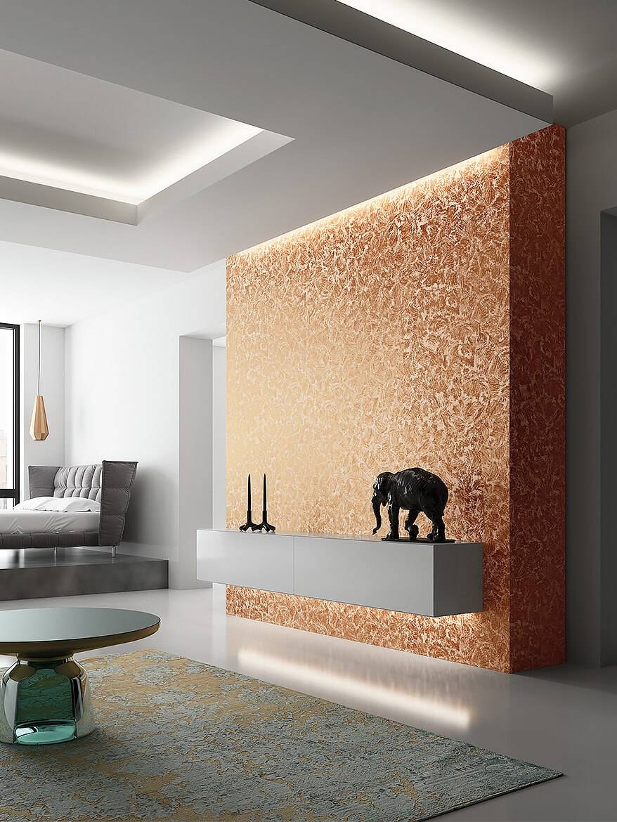 Декоративная штукатурка в интерьере