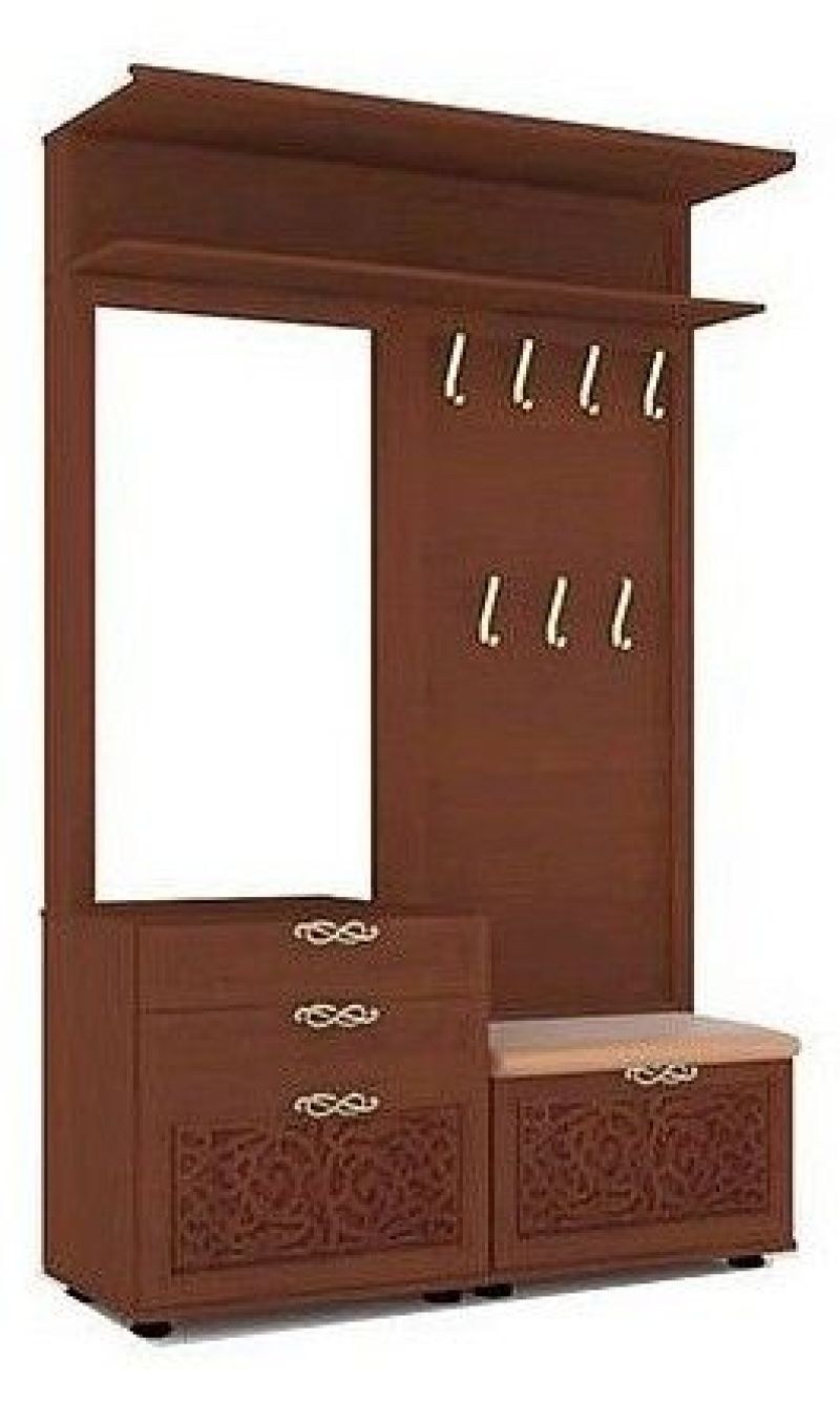 Вешалка комбинированная с зеркалом Александрия ЛД 125.110