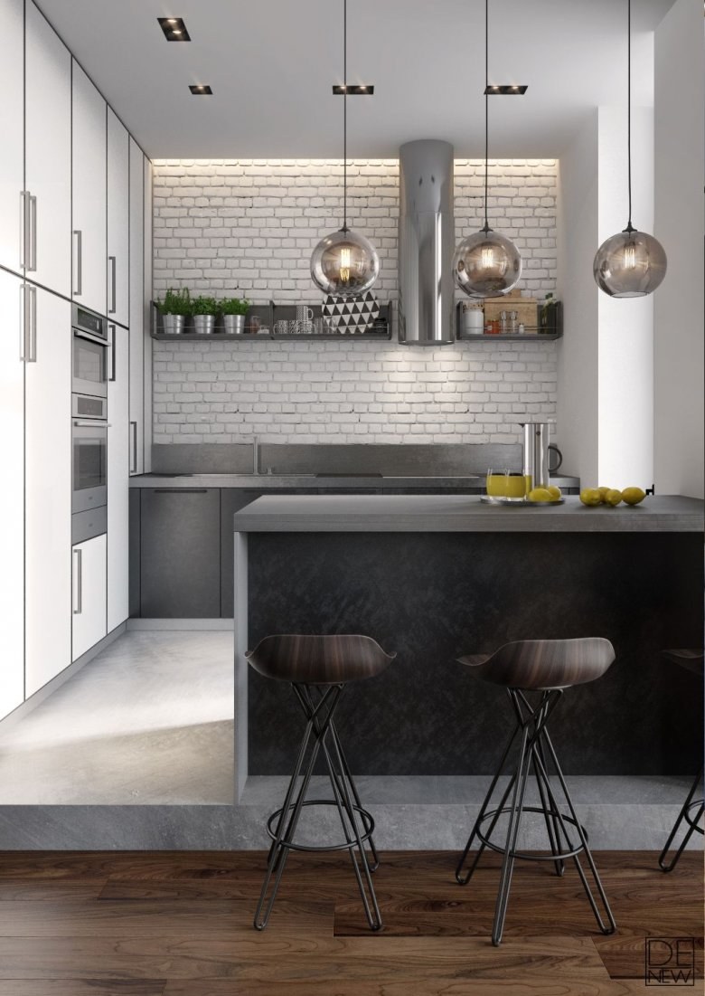 Кухни лофт 9 м