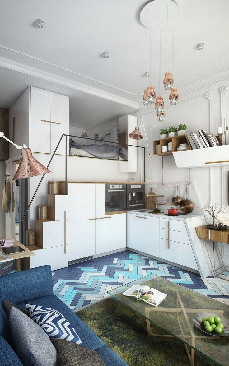 Интерьер маленьких студий