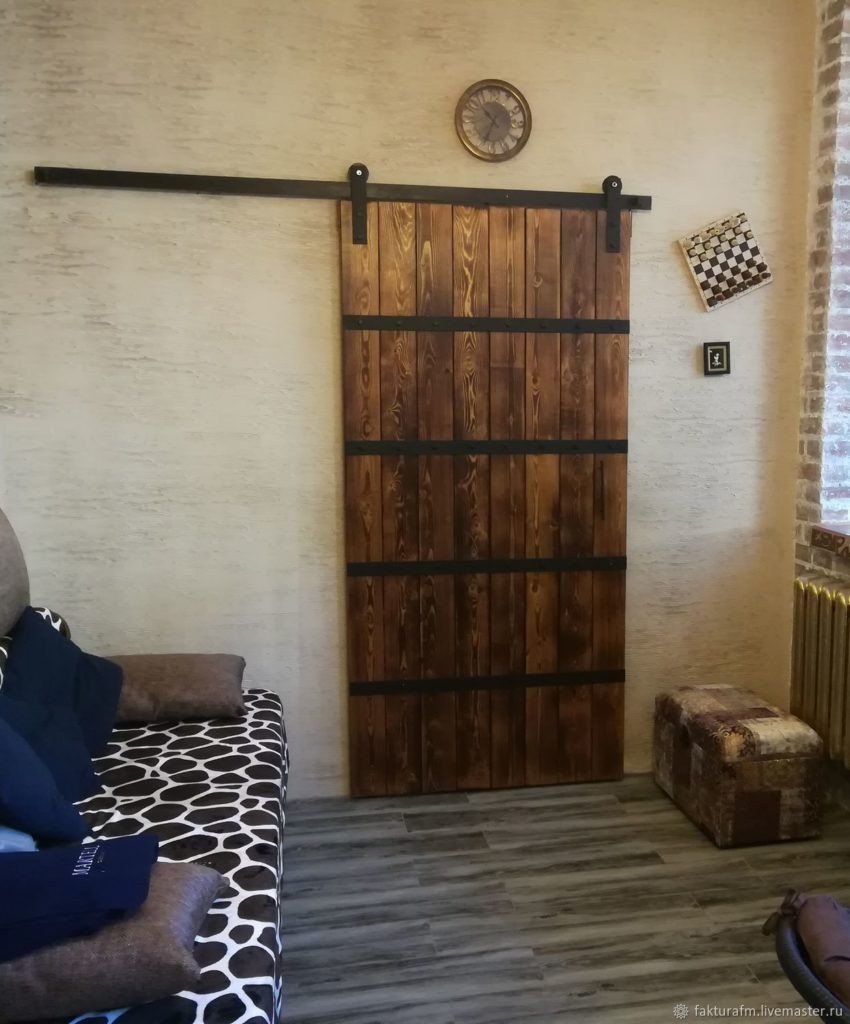 Двери купе лофт Амбарные