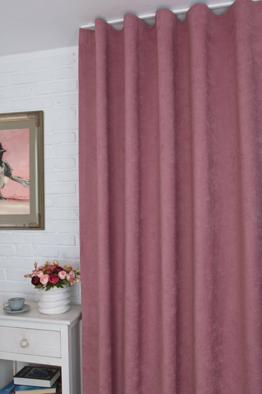 Шторы блэкаут пыльная роза