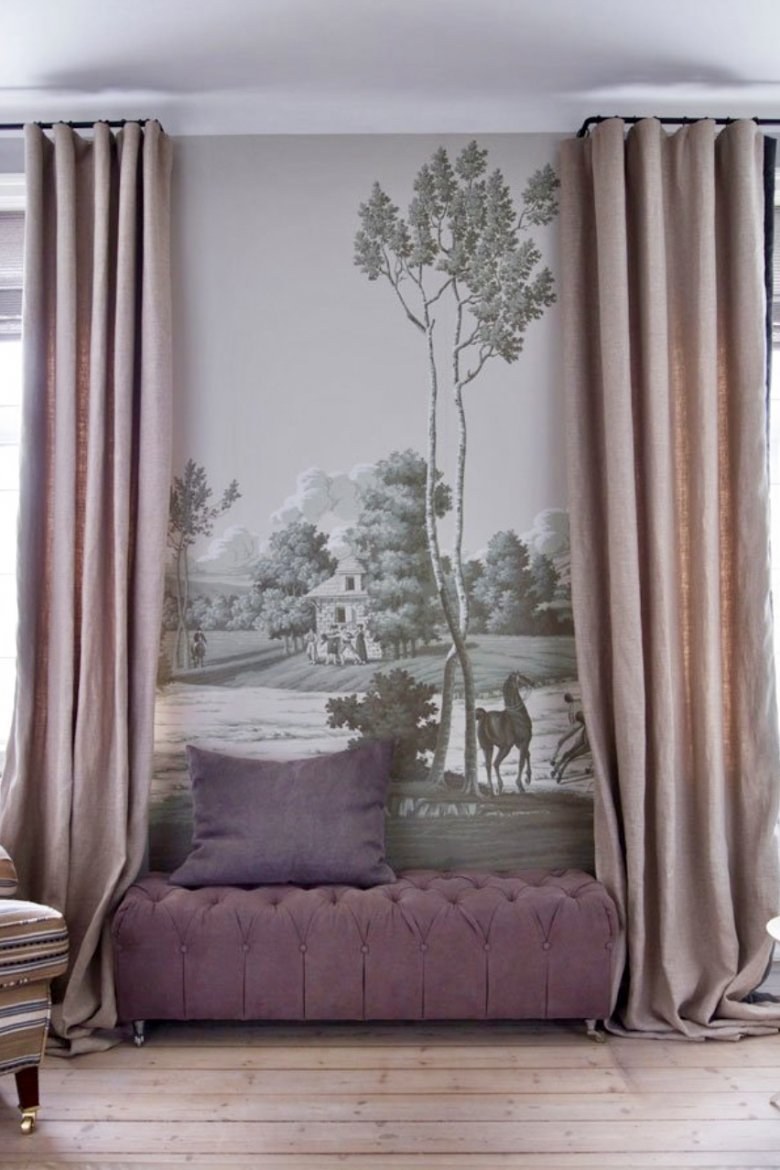 Шторы канвас пыльная роза