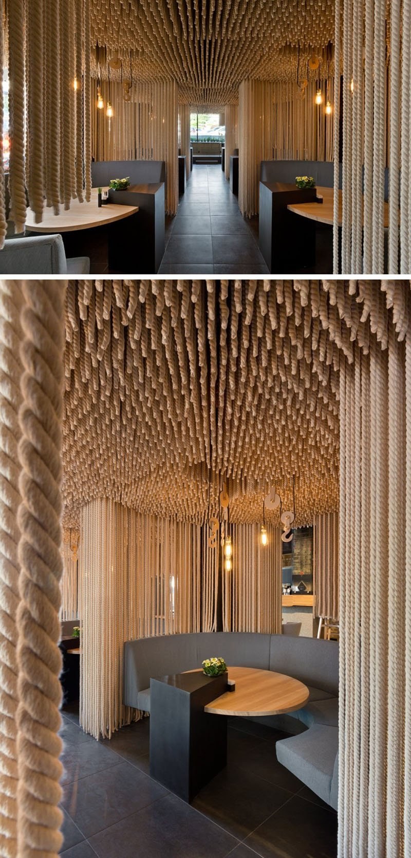 Декоративный канат в интерьере