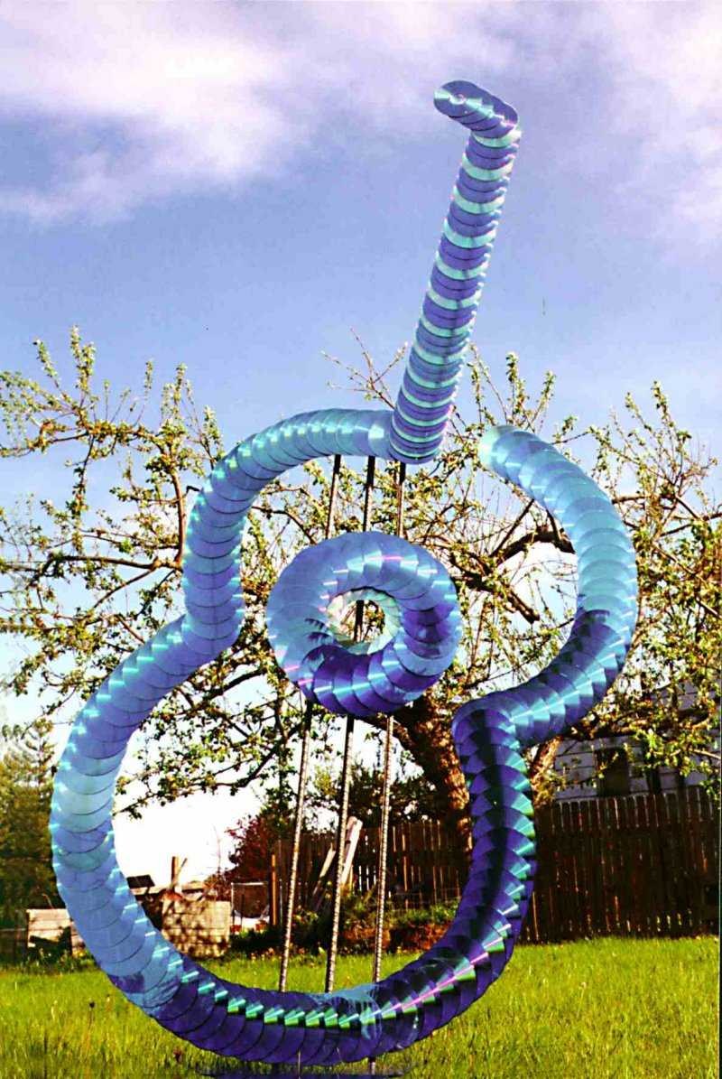 Поделки из СД дисков своими руками для дачи