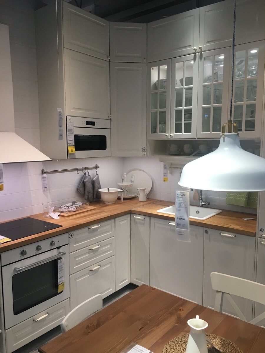 Кухня икеа Будбин белая