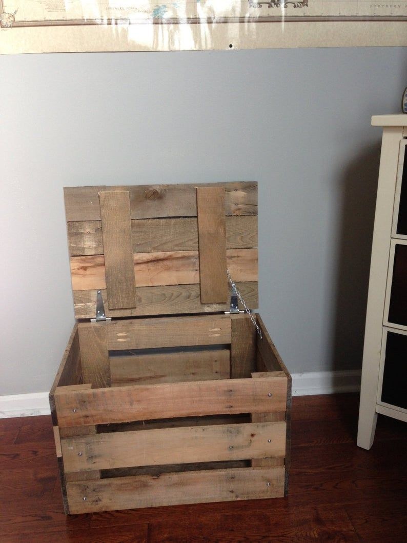 Ящик для хранения из поддонов