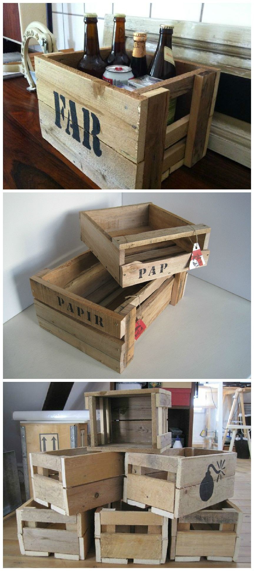 Деревянные ящики из поддонов