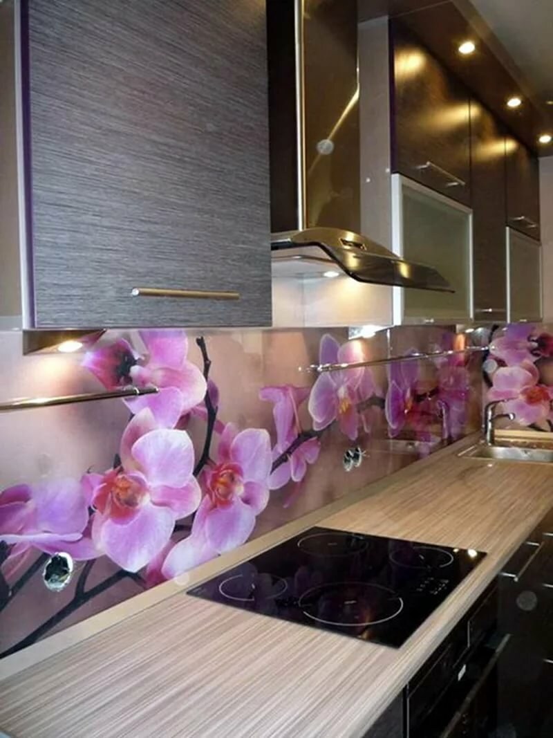 Стеклянные панели для кухни с фотоизображением