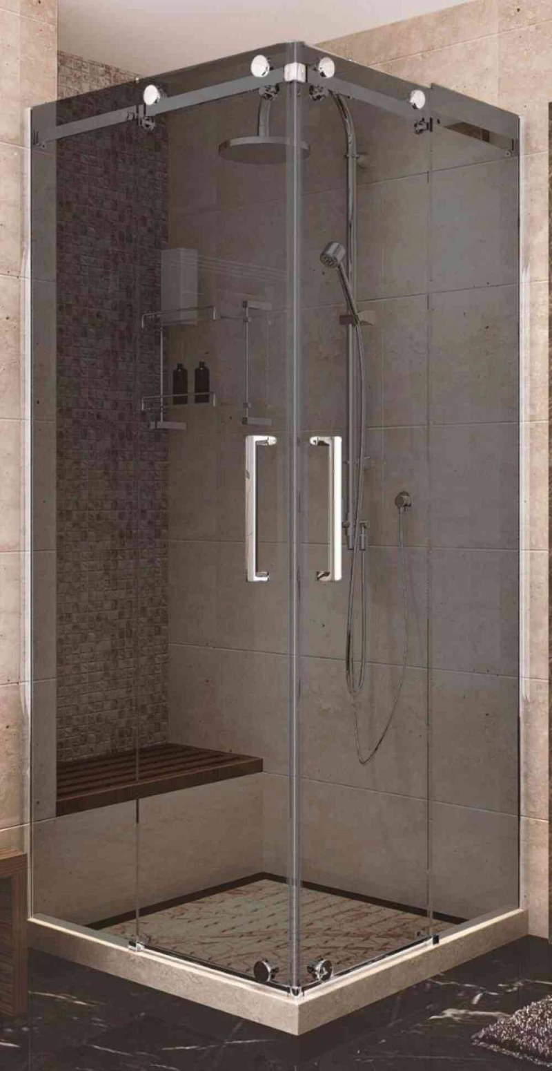 Душевое ограждение er10112h-c1 1200 900 2000 без поддона прозрачное стекло
