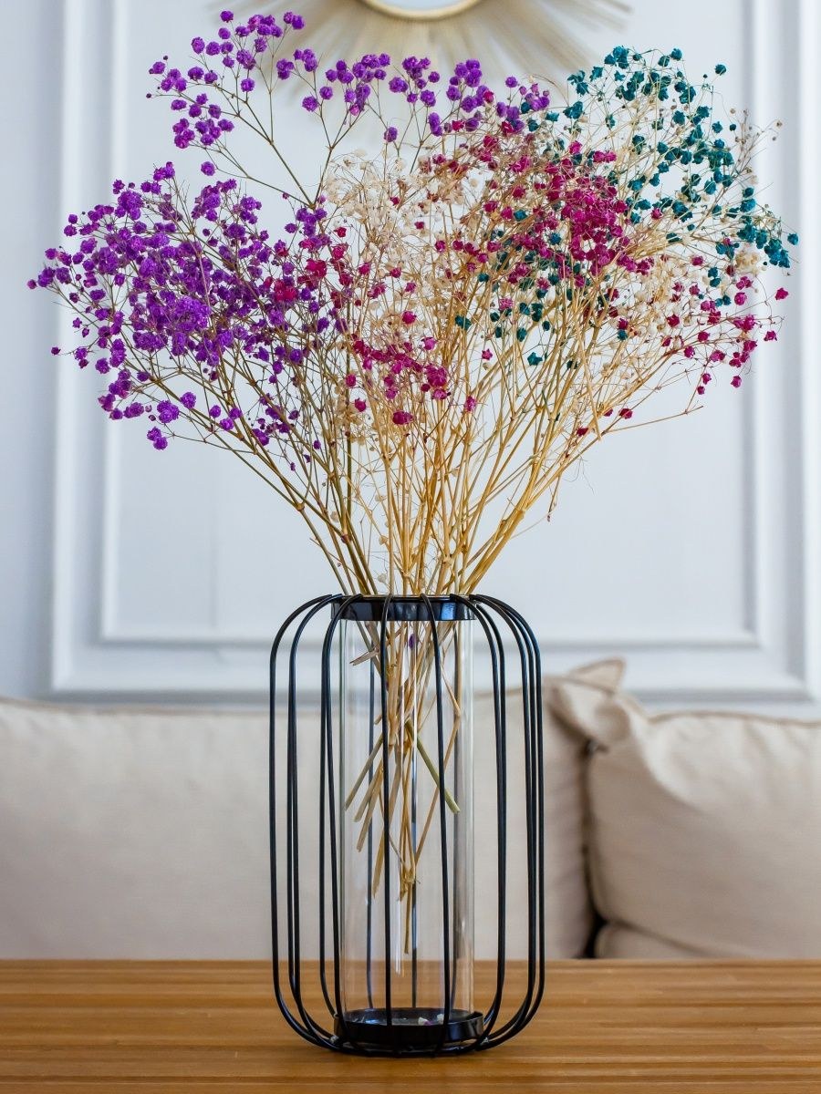 Стильные вазы с сухоцветами