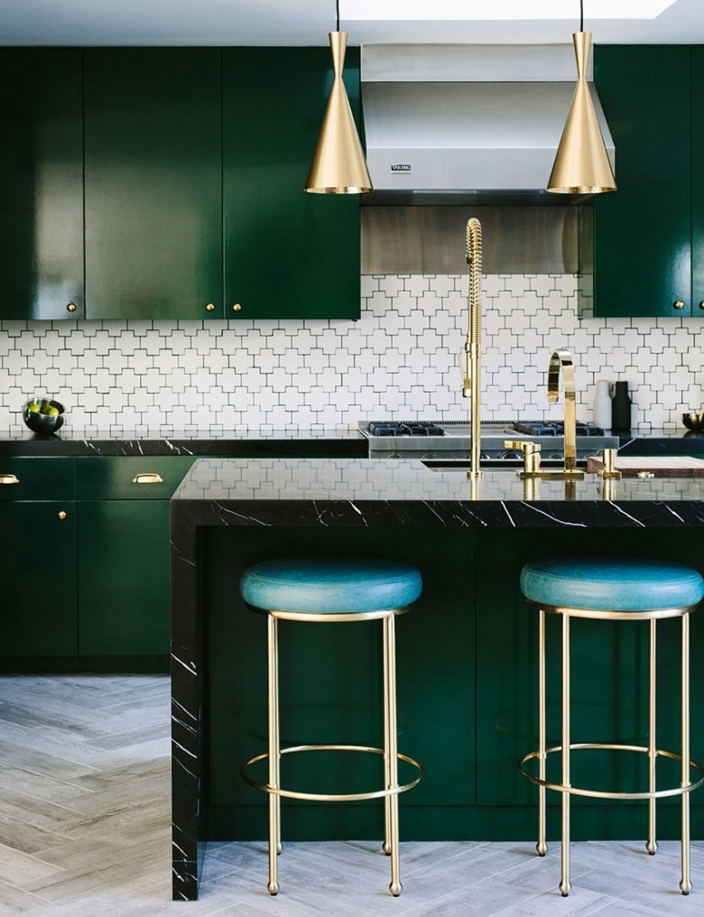 Кухня Аветти изумрудного