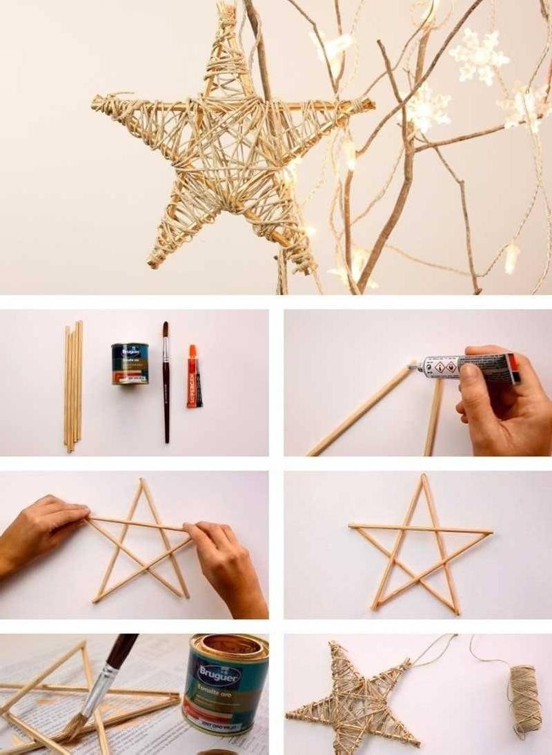 Новогодние игрушки из палок