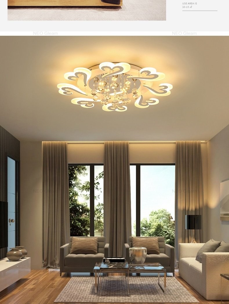 Современные люстры для гостиной