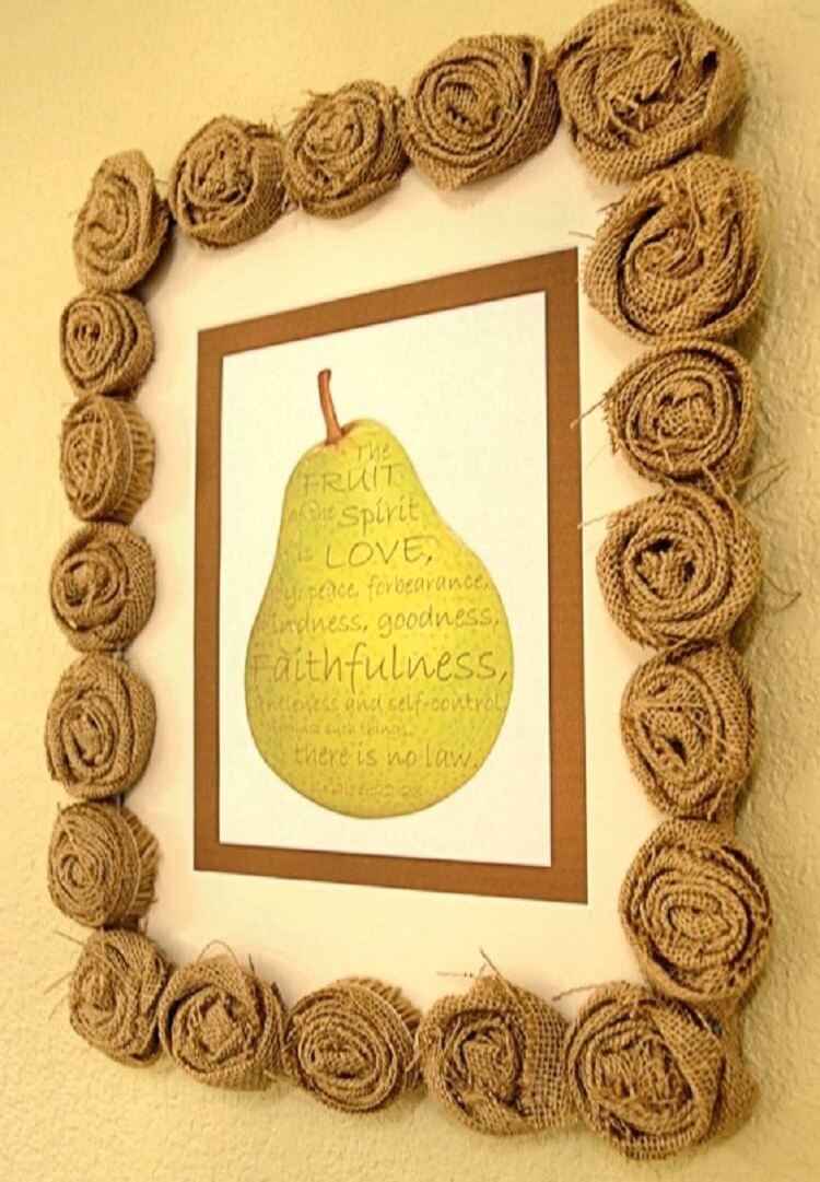 Панно на мешковине