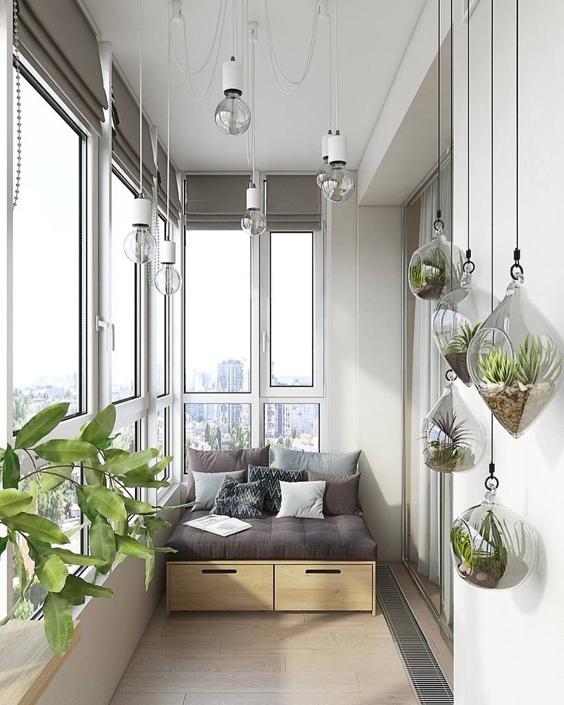 Интерьер балкона