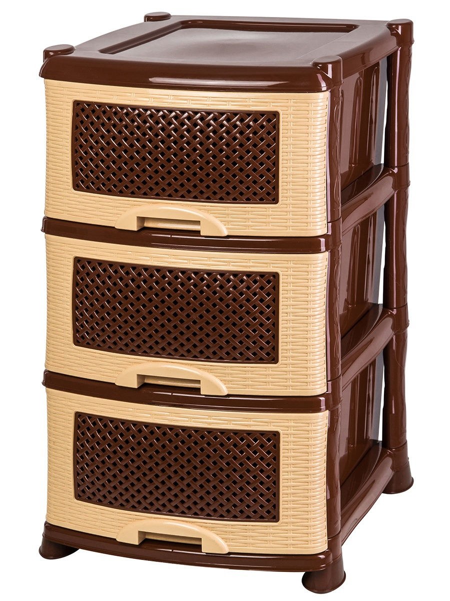 Пластмассовая тумбочка с ящиками