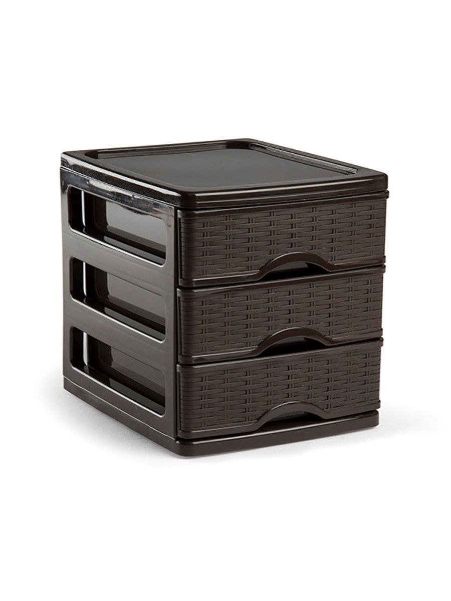 Этажерка «Анастейша», 49,5×33,5×79 см, 3 выдвижных ящика, полка