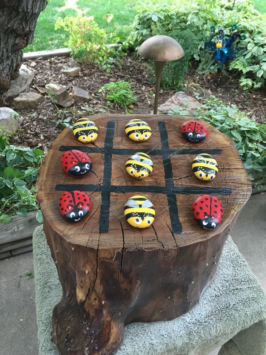 Декор из камней для сада