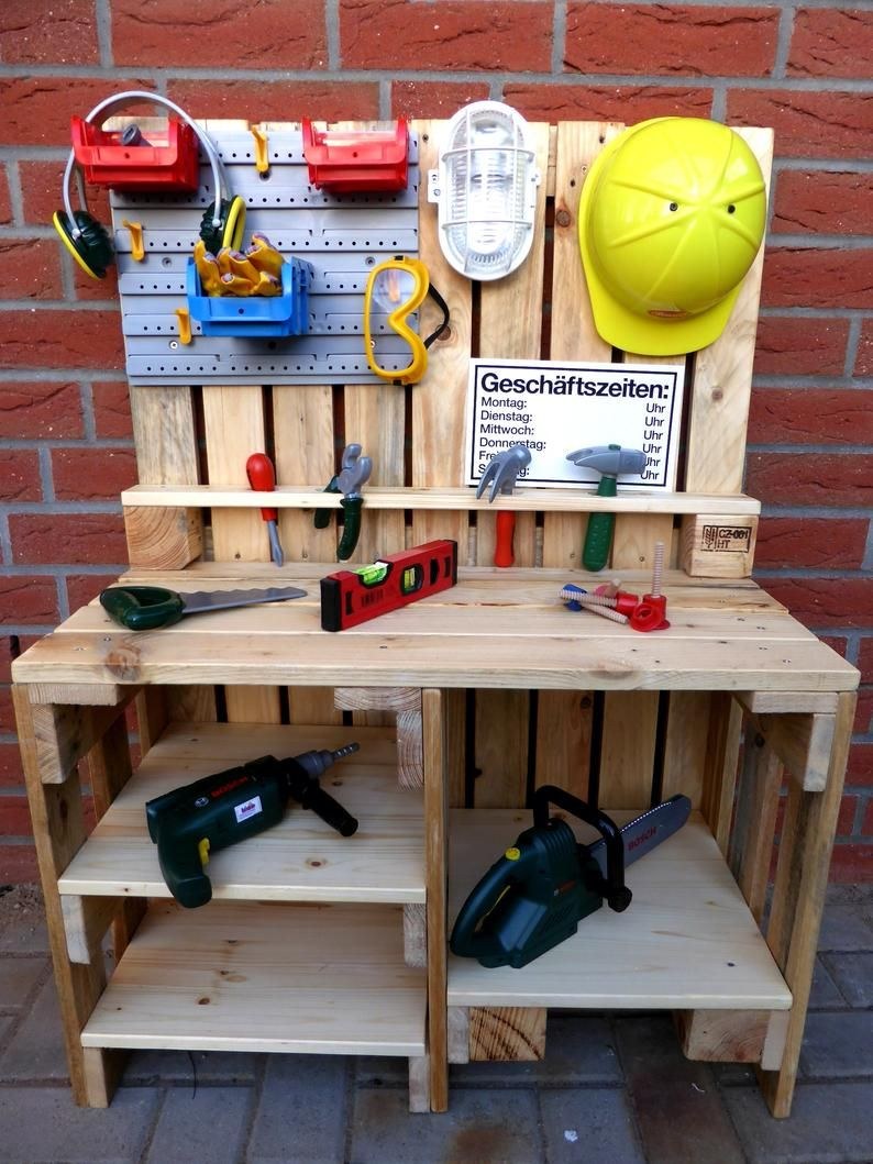 Верстак детский деревянный