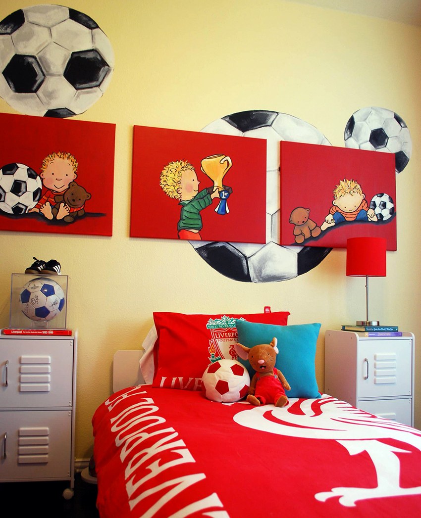 Комната в стиле футбола