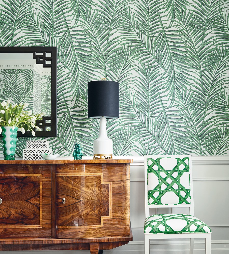 Тропический принт в интерьере