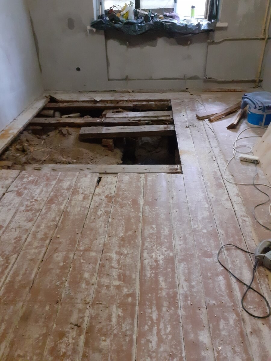 Старый деревянный пол