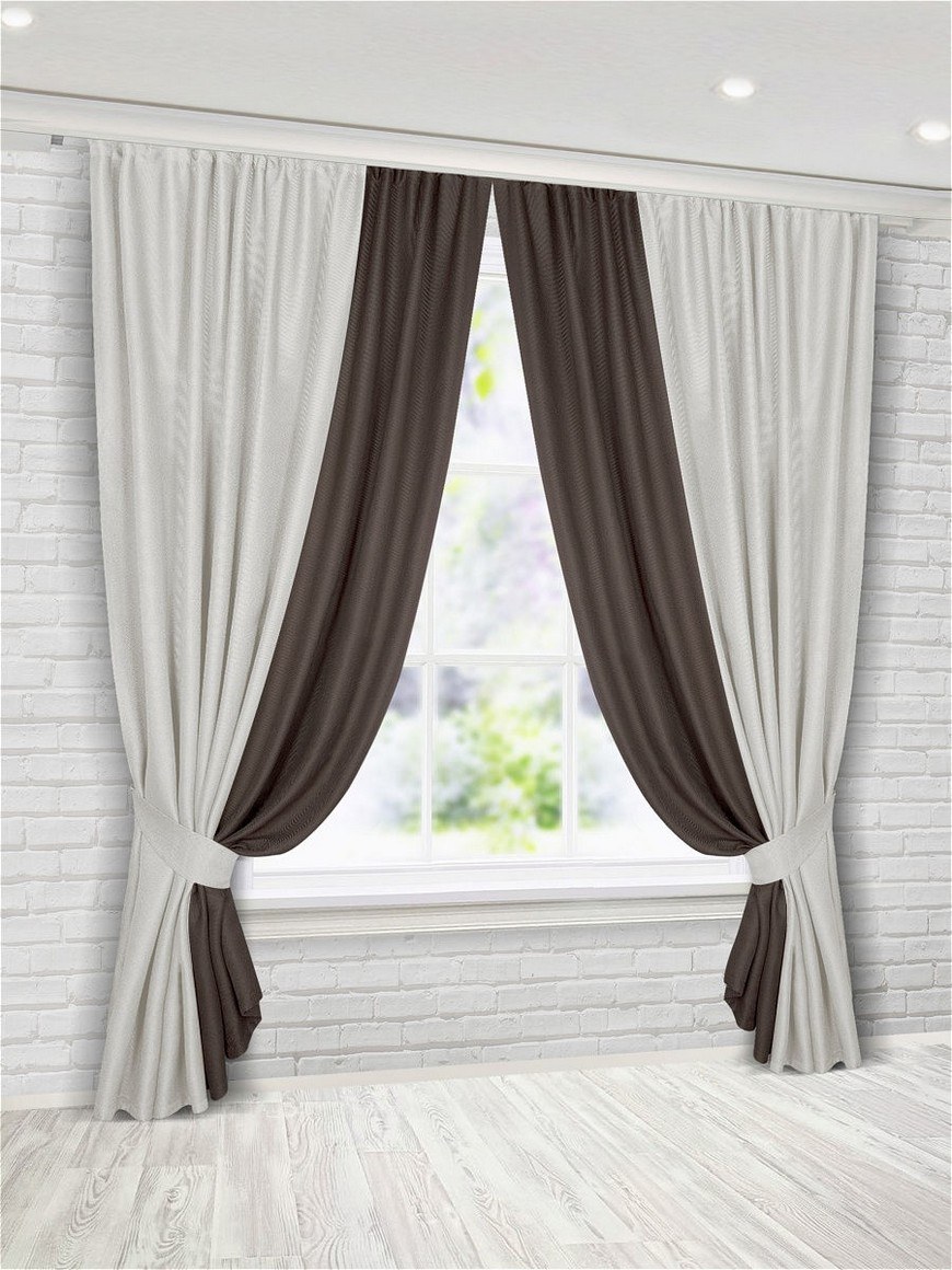 Двухцветные шторы