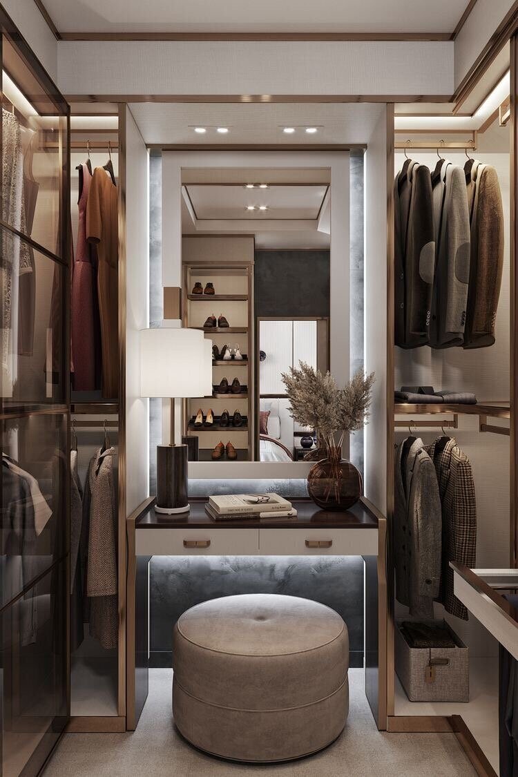 Интерьер гардеробной