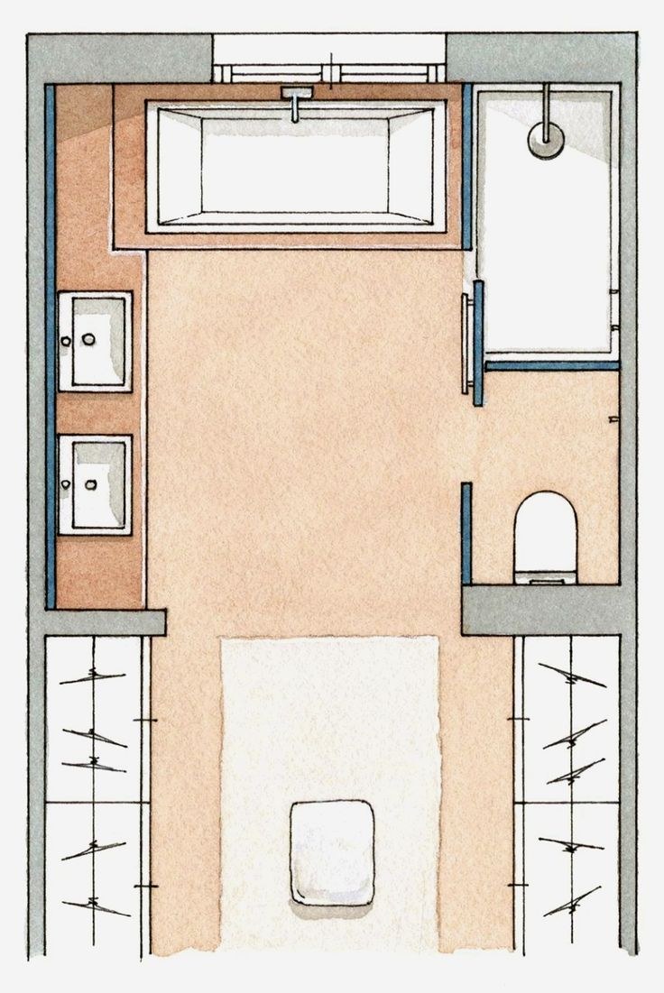 Гардеробная совмещенная с санузлом