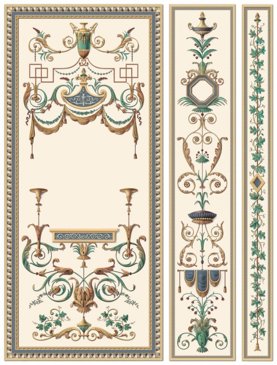 Гобелены рококо Барокко орнамент