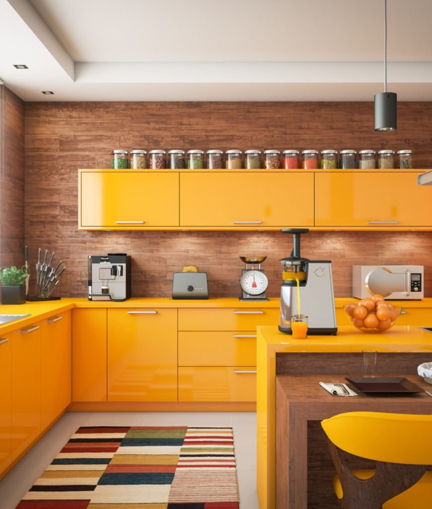Желтые кухни