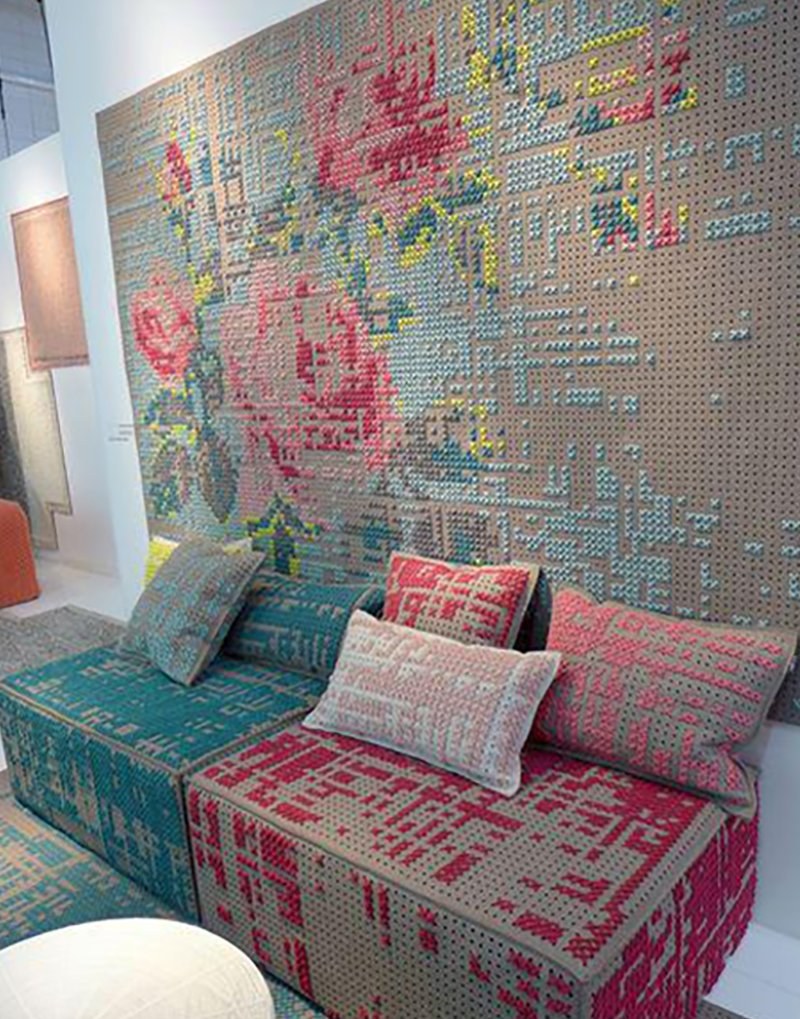 Современная вышивка крестом для интерьера