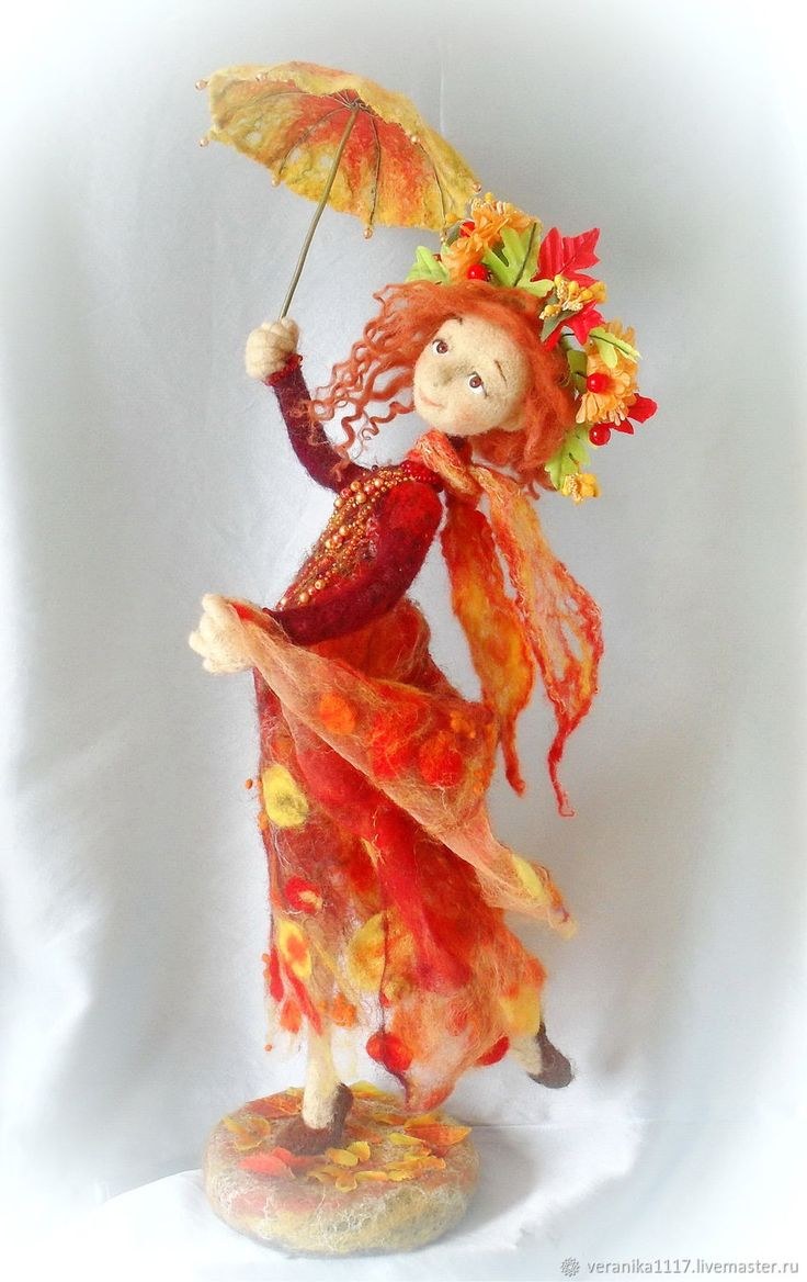 Авторская кукла осень рыжая подружка