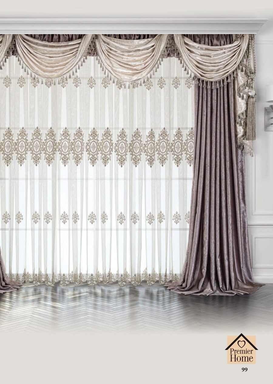 Шторы и тюль для зала греческий стиль