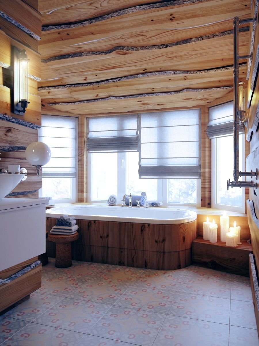 Необрезная доска в интерьере