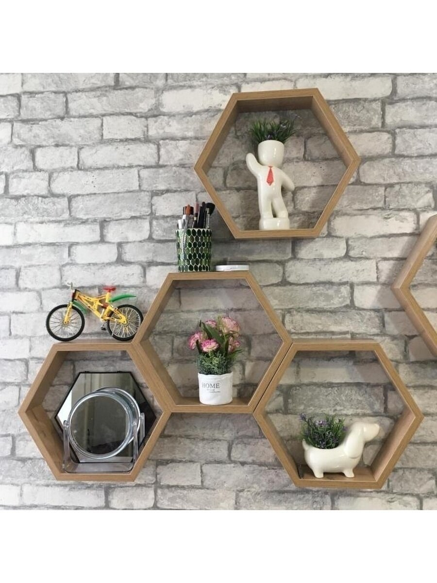 Шестиугольные полки соты