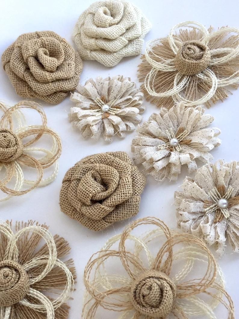 Цветы из Мешковины