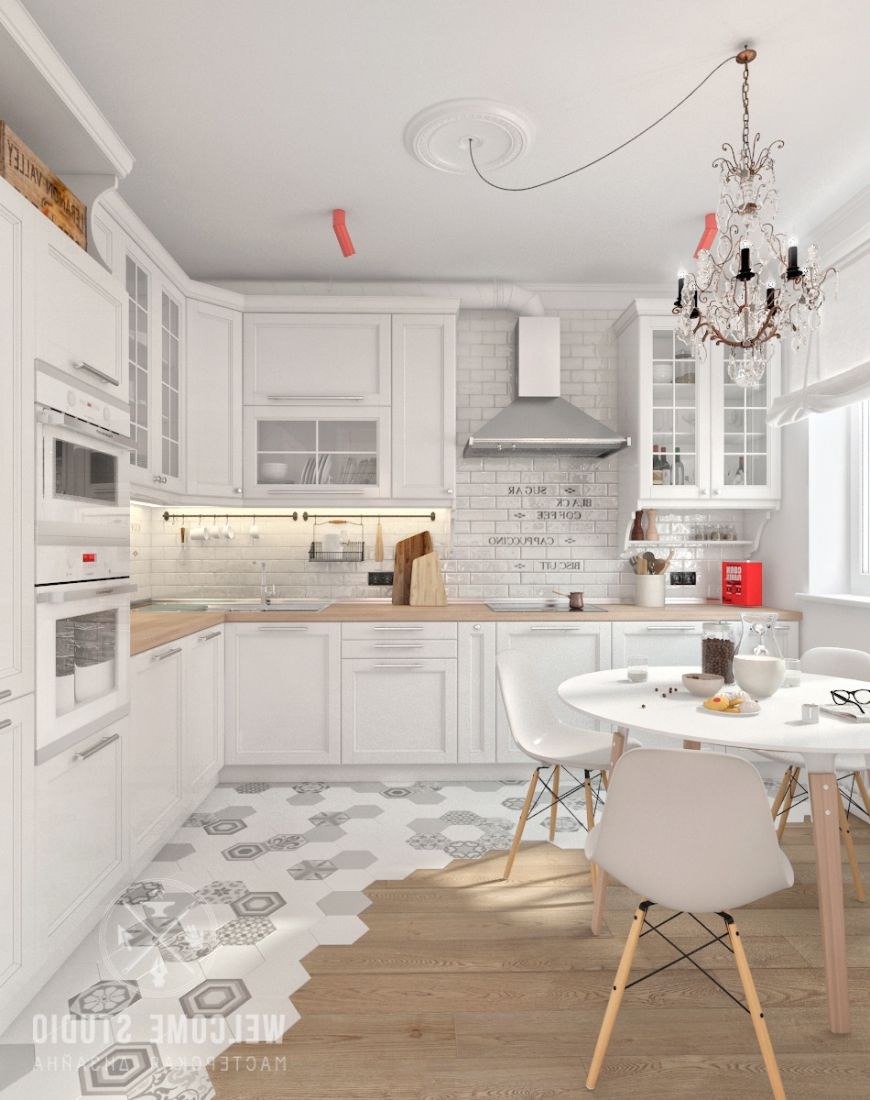 Кухня в скандинавском стиле белая