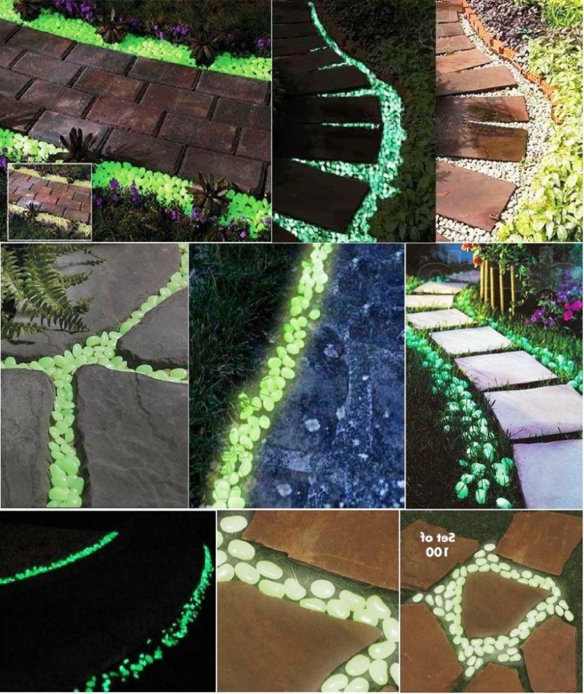 Дорожка из светящихся камней