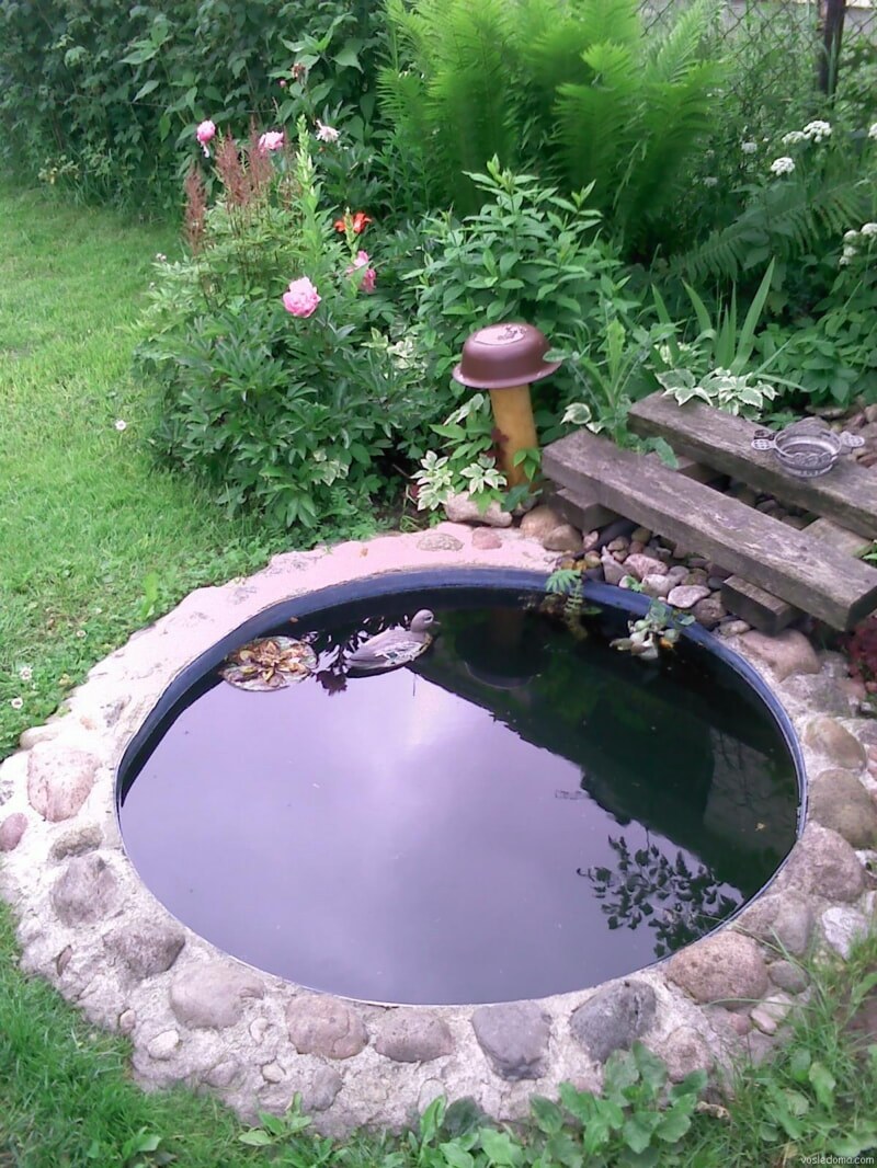 Мини прудик на даче