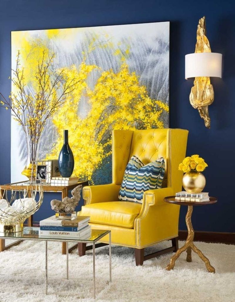Интерьер в желтых тонах