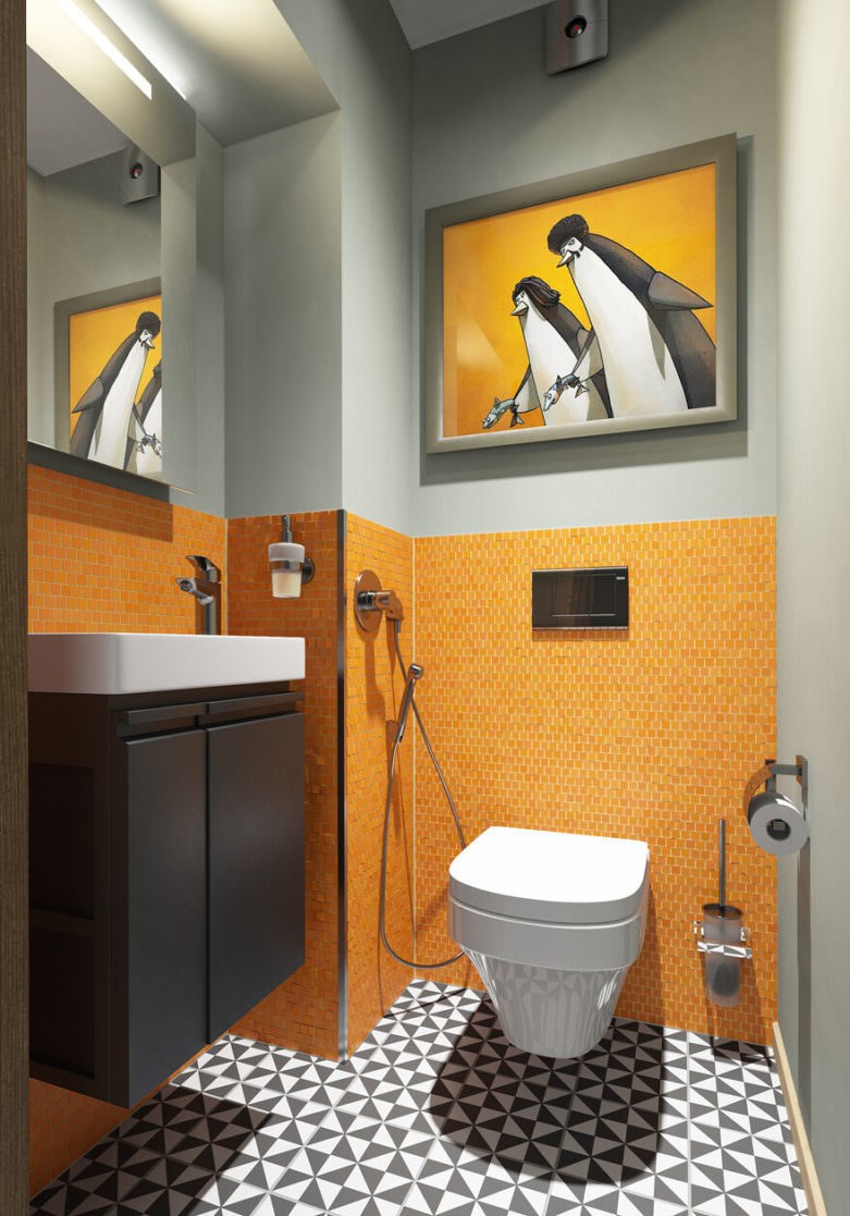 Красивый туалет в квартире