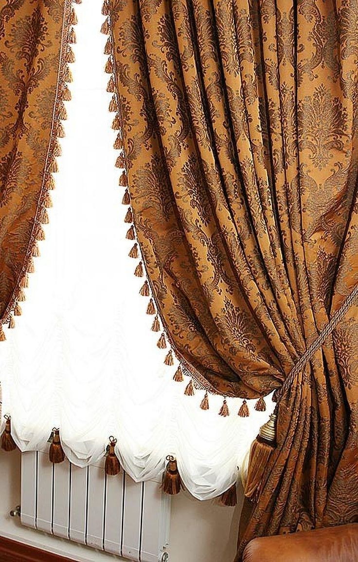 Портьеры с кисточками