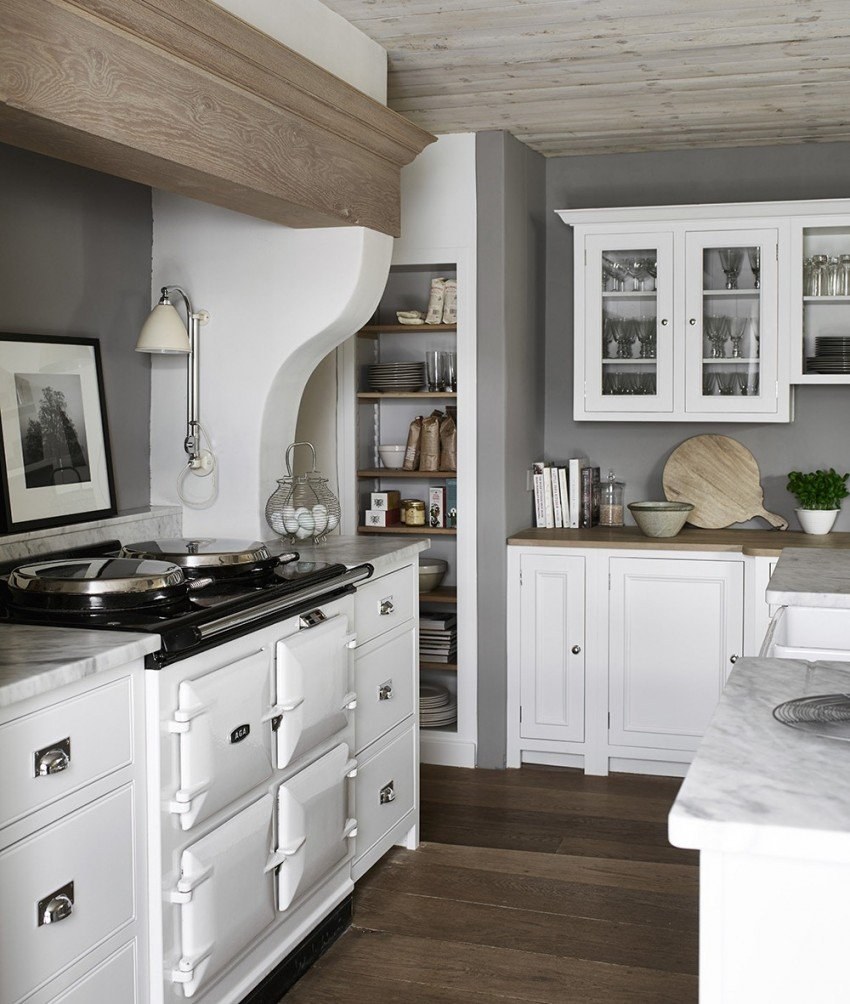 Белая кухня Кантри и Прованс