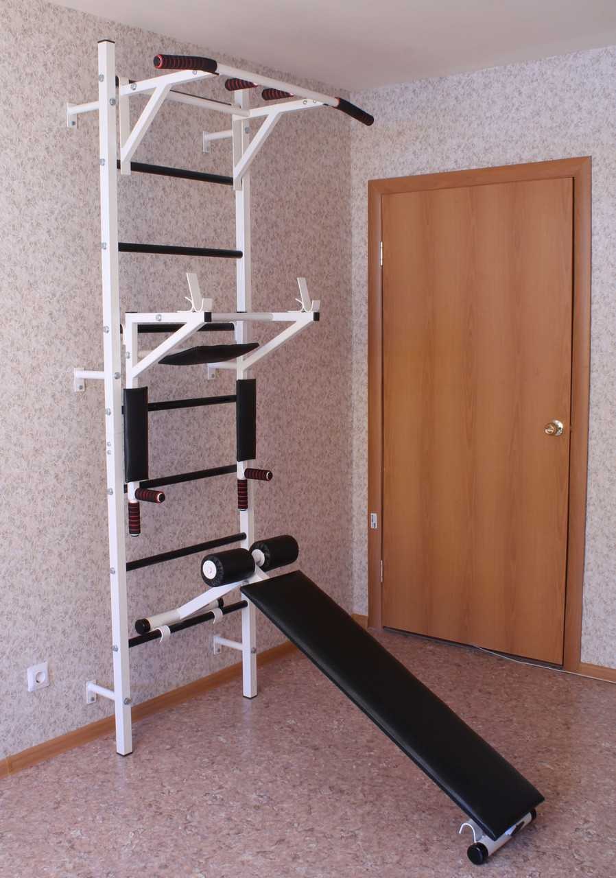 Комплекс «шведская стенка с брусьями romana s10» белая