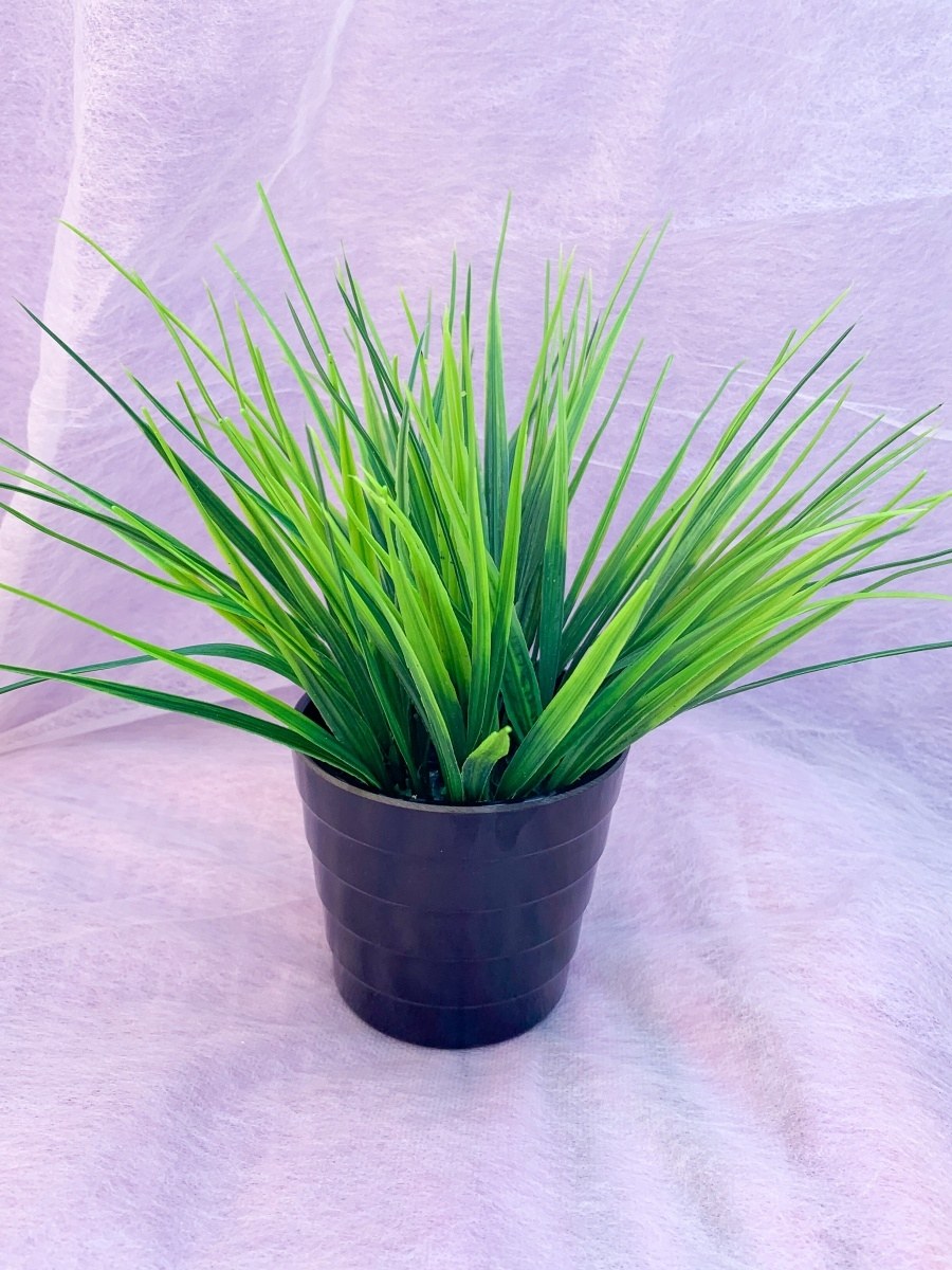 Искусственная трава Осока в горшке для декора