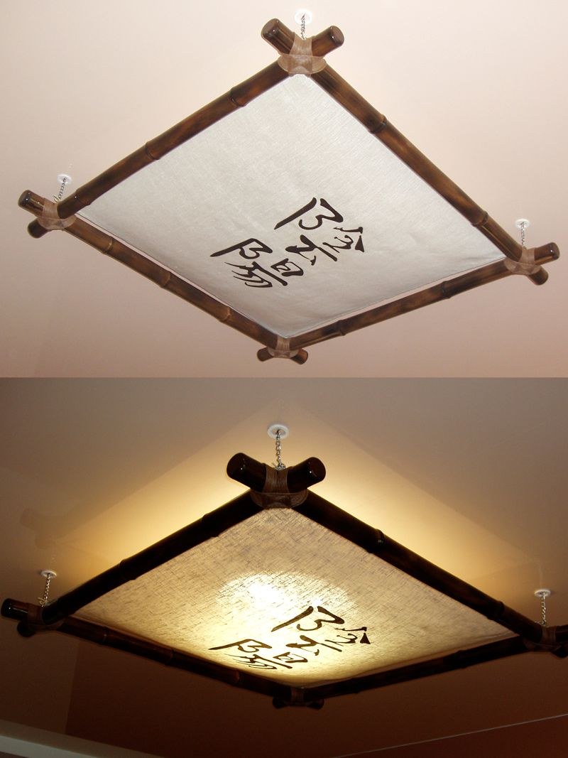 Потолочная лампа в японском стиле